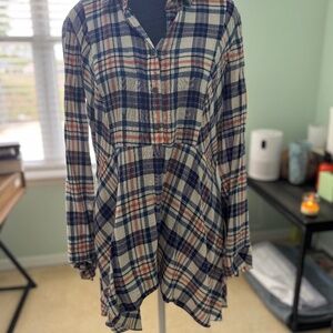 Vintage america long sleeve button down top